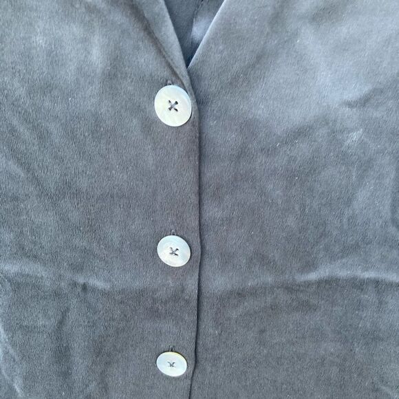 Lunya Washable Silk Long Sleeve Pant Set Black - Picture 6 of 9